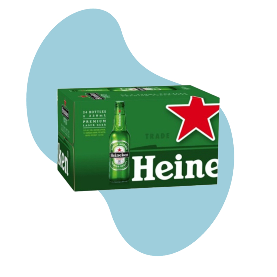 היינקן 330 24 יח' זכוכית