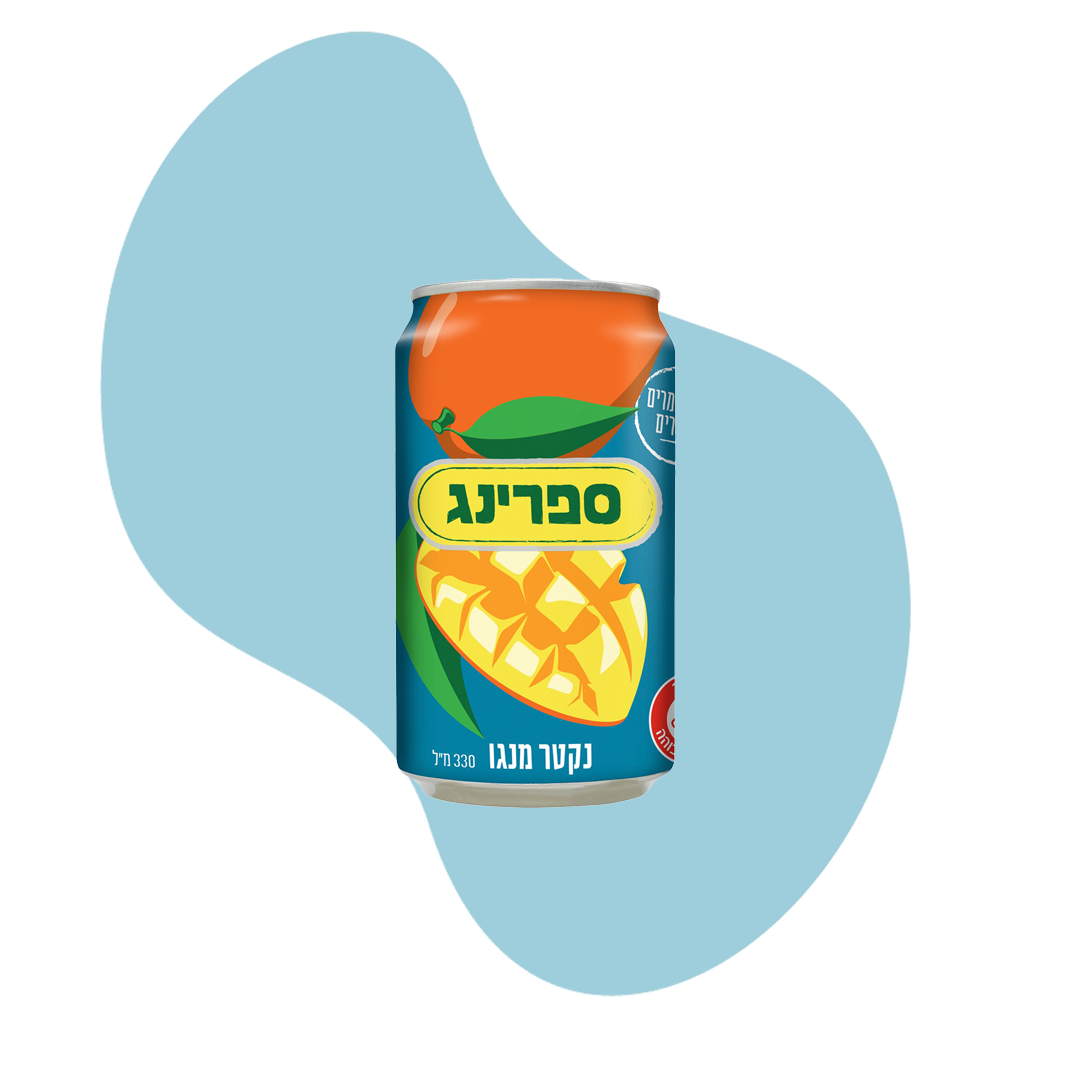 ספרינג מנגו פחית 24 יח'